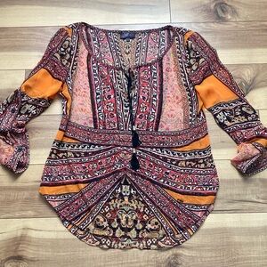 Hale Bob Boho Tunic Blouse